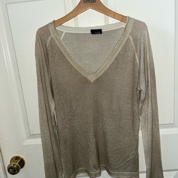 AVANT TOI Women’s Long Sleved V Neck Cashmere & Silk Sweater Size 8